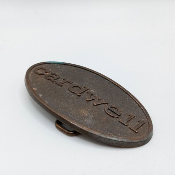 Cardwell Trucking Belt Buckle Motor Oil Lubricant Diesel Fuel Advertising Promo - Picture 3 of 6